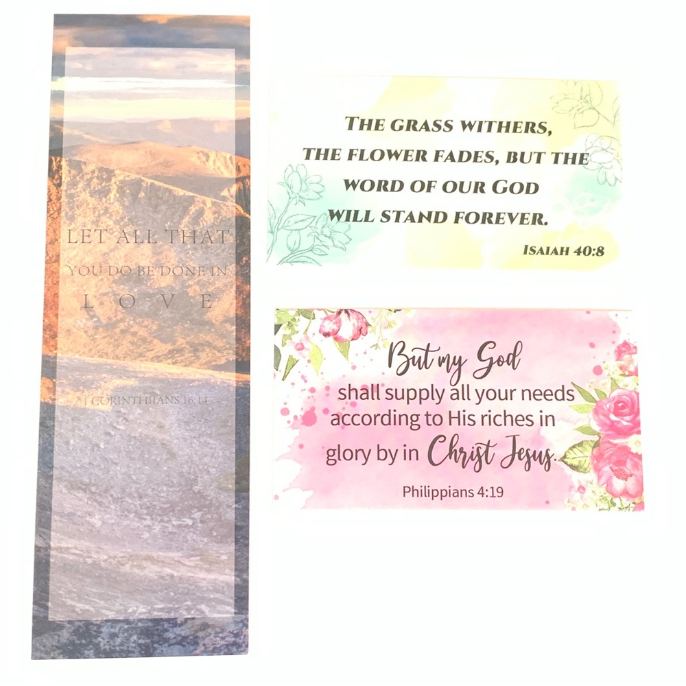Inspirational Bible Verse Bookmarks